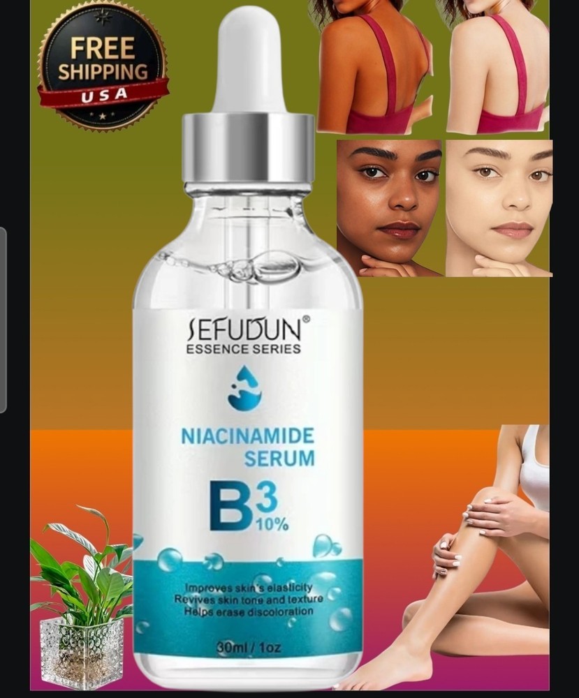 Niacinamide 10% Facial Serum Skin Brightening Dark Spots Eraser, 30ml [USA Stock