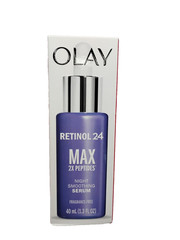 Olay Retinol 24 Max 2X Peptides Night Smoothing Serum 40ml New In Box