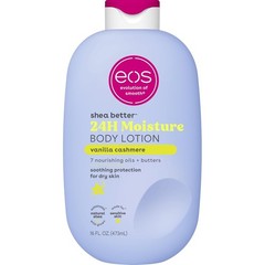 Eos Shea Better Body Lotion Vanilla Cashmere, 24-Hour Moisture Skin Care, Lightw