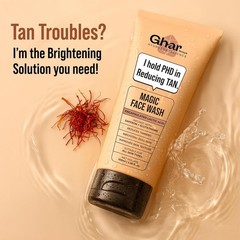 Ghar Soaps Magic Face Wash Duo 100g x2 De-Tan Brightening All Skin Types