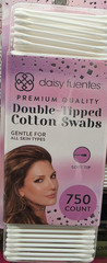 Daisy Fuentes Double Tip Soft Cotton Swabs Rounded Tip White 750 Count