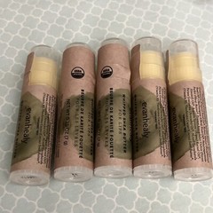 EVANHEALY WHIPPED SHEA BUTTER FOR LIPS 0.25 OZ. LOT OF 5) CERTIFIED ORGANIC