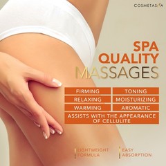 Anti Cellulite Massage Oil & Hot Cream Massage Gel 8.8 oz W Cellulite Massager