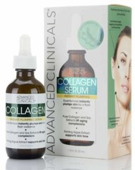 COLLAGEN SERUM Advanced Clinicals 1.75 oz INSTANTLY PLUMPS For Flash Radiance