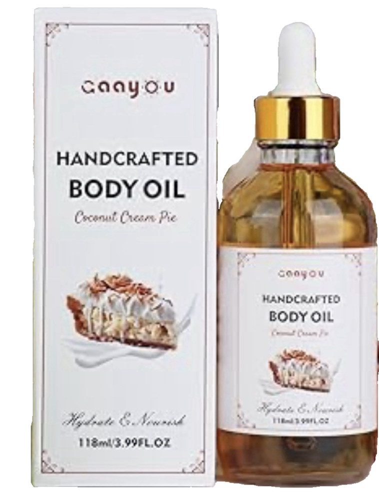 Caayou Handcrafted Body Oil Coconut Cream Pie 118 ml Hydrating Exp 9/2027