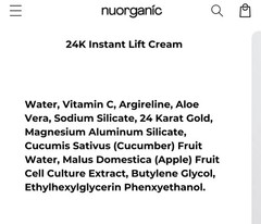 Nuorganic 24 Karat Gold Stay Golden Face Cream 1.7 FL OZ Exp 02/2028 Brand New