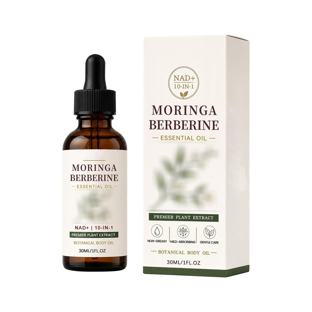 Moringa Berberine Oil Essential Body Massage Firming Oil For Belly, Waist,Thighs