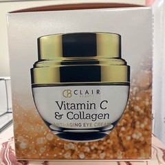 CB Clair Vitamin C & Collagen Anti-Aging Eye Cream, De-puffing Wrinkle 30ml NIB