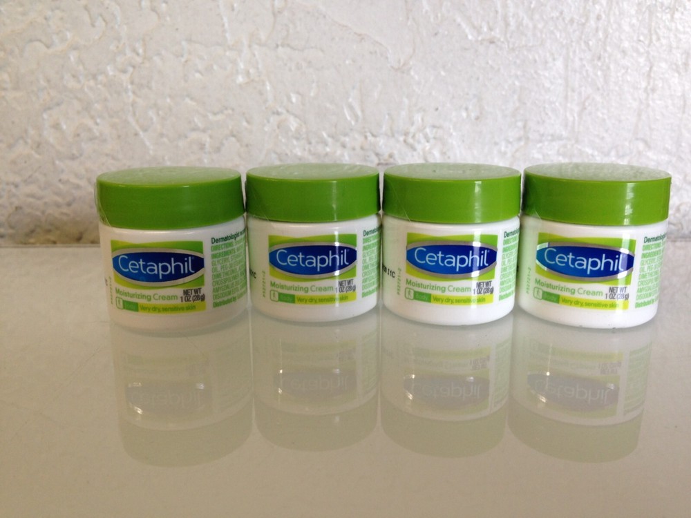 Cetaphil Moisturizing Cream 1oz Travel Size For Dry, Sensitive Skin – 4 Pack