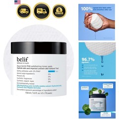 PHA 2% Toner Pads – Gentle Exfoliating Facial Polish for Pore Care, Hydrating…
