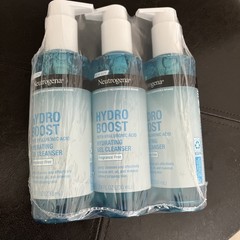 BL Neutrogena Hydro Boost Gel Cleanser 7.8oz X 3 Packs