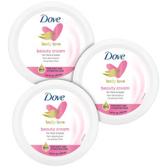 Dove Body Love Beauty Cream, Lightweight, Fast-Absorbing Face and Body Cream for