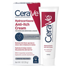 1% Hydrocortisone Anti-Itch Cream, Fragrance-Free Relief for Eczema-Prone & Dry
