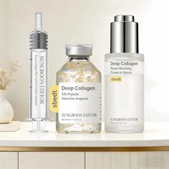 Sungboon Silk Collagen & Peptide Face-Lift Duo: Ampoule + Serum, 8 HA, Firming