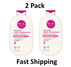 eos Shea Better Body Lotion for Dry Skin, Strawberry Dream, 16 fl oz, 2 Pack