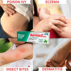 Plus Cream Skin Allergies Aloe Vera with 1% Hydrocortisone Maximum Strength Anti
