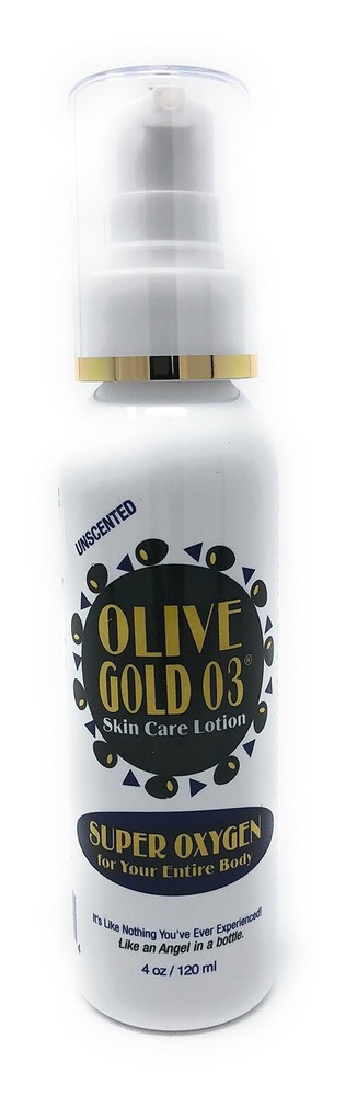 Olive Gold O3 Skin Care Lotion – Ozonated Olive Oil Super Oxygen (4oz)