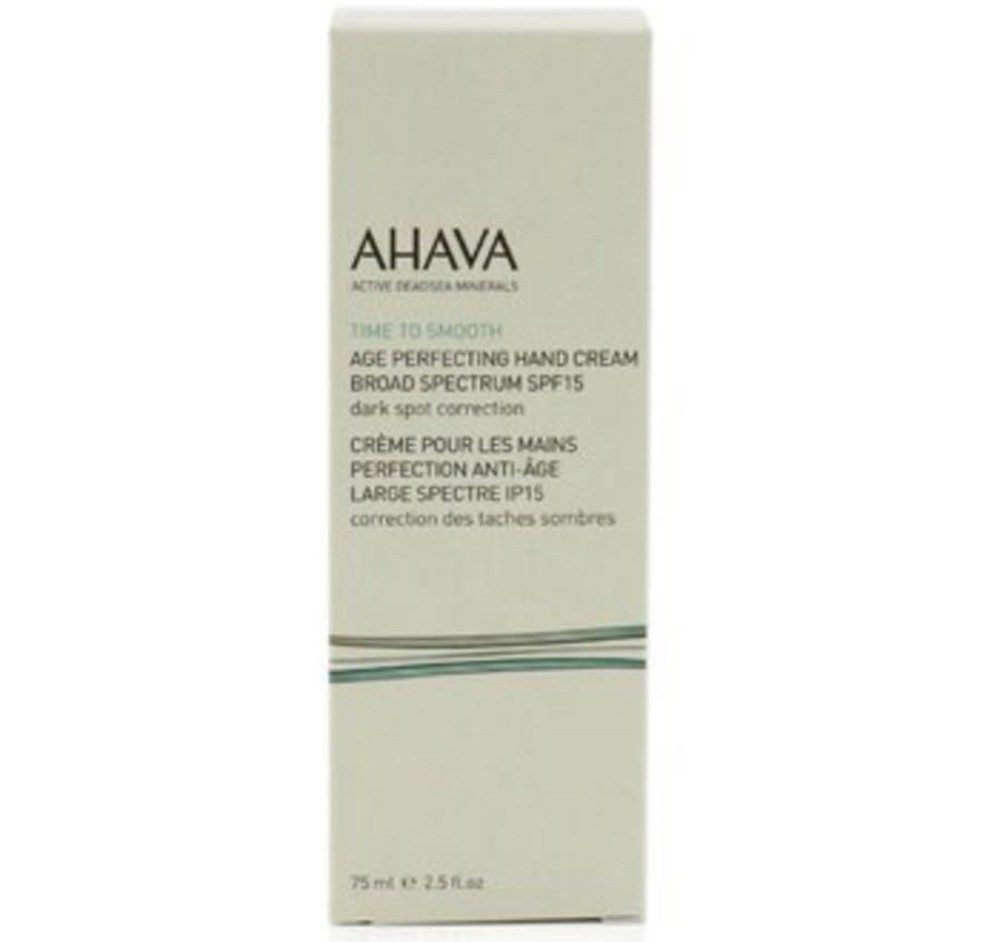 AHAVA Time To Smooth Age Perfecting Hand Cream Broad Spectrum SPF15 2.5oz/75ml