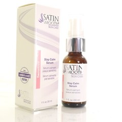 Satin Smooth Skin Care STAY CALM SERUM Sensitive Redness Dryness 1 oz/30mL New