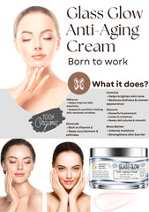 Anti-Aging Cream The Never-Switch Natural Glow-Up Natural Hyaluronic Booster