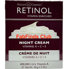 Skincare Cosmetics Retinol Night Cream Vitamin A+C+E 1.7oz