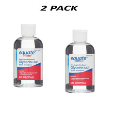 (2 Pack) Equate Vegetable Glycerin Oil USP, Pure & Unscented, 6 fl oz.
