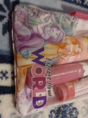 DISNEY PRINCESS LIP SMACKERS SMACKER LIP BALM TRIO & ZIP POUCH