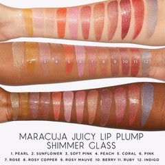 tarte maracuja juicy shimmer glass lip 0.1 Ounce (Pack of 1), rosy copper