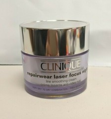 NWOB Clinique Repairwear Laser Focus Night Line Smoothing Cream 1.7 oz/50ml Full