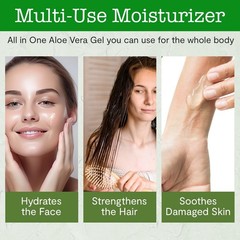 DEW ME DAILY®️ Organicstarr USDA Certified Organic Aloe Vera Gel 12oz./355ml.