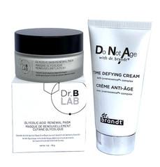 Dr. Brandt Duo – Do Not Age Time Defying Cream & Dr. B Lab Glycolic Renewal Mask