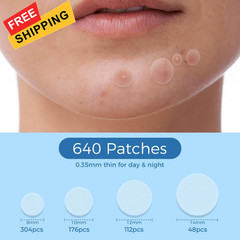 DATISEP Pimple Patches for Face, 640 Count 640 (Pack of 1), White