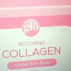 glo Restoring Collagen Under-Eye Patches Eye Pads White/Pink
