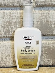 Eucerin Face Gentle Protection Daily Lotion SPF 30 Moisturizer Sunscreen 4 oz AM