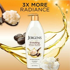 Jergens Shea Butter Deep Conditioning Skin Moisturizer Pack of 3 5.6 Fl Oz