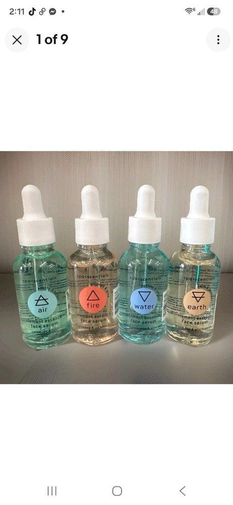 Spa Essence Element Essence Face Serum Set Of 4