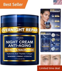 Nourishing Overnight Moisturizer with Niacinamide & Peptides – All Skin Types