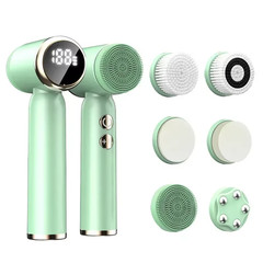 IPX6 Waterproof Electric Cleansing Brush 6 In1 Sonic Rotating Deep Cleansing Bru