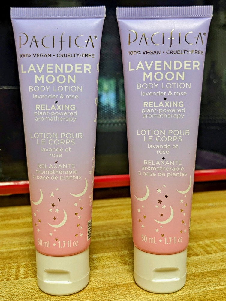 Pacifica Lavender Moon Body Lotion Lavender & Rose 1.7 fl oz – 2 pack