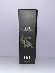 ibi Olive Hand and Body Lotion 2oz/60ml No Paraben/Mineral Oil/Dyes New in Box
