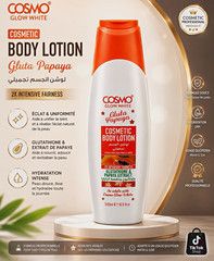 Cosmo Glow White Gluta Papaya Body Lotion Glutathione Papaya 16.9 fl oz