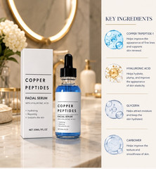 Copper Peptide Serum | Anti-Wrinkle Skin Care, Skin Elasticity, Collagen Support