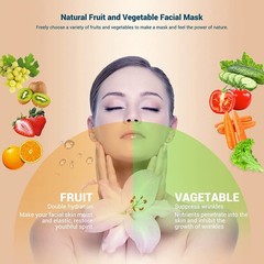 Face Mask Maker with 16 Pcs Collagen, DIY Natural Fruit Vegetable Mask, Automati