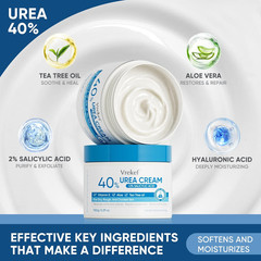 Urea Cream 40% plus Salicylic Acid 2%, Urea Cream 40 Percent for Feet Maximum St