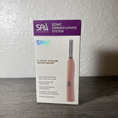 Spa Sciences Sima Sonic Dermaplaning Tool Exfoliation Hair Removal Pink