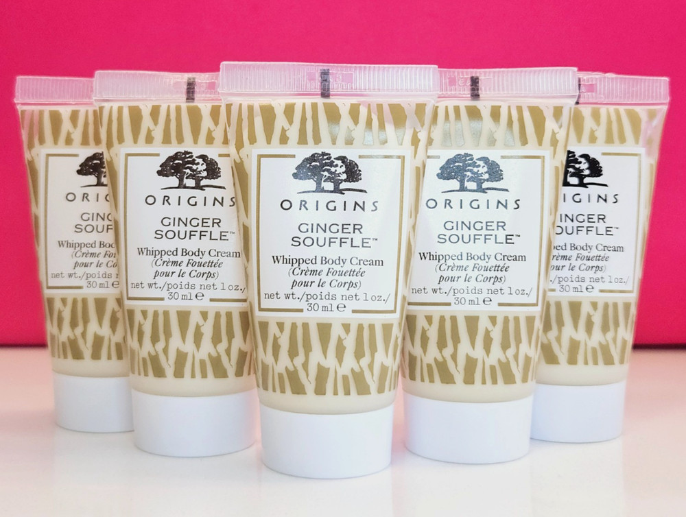5.0 oz Origins Ginger Souffle Whipped Body Cream (5X 1.0 oz EACH)