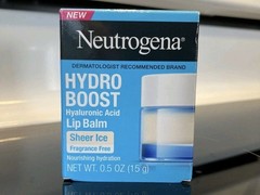 Neutrogena Hydro Boost Hyaluronic Acid Lip Balm Sheer Ice Fragrance Free 0.5 oz