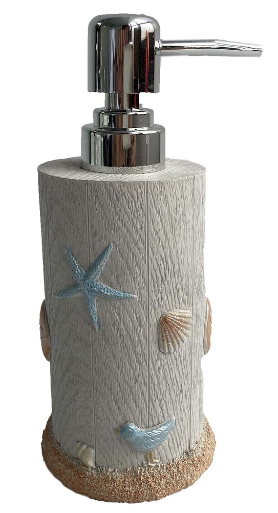 Sweet Home Collection Modern Resin Bathroom Accessories Set – Tumbler, Dispenser
