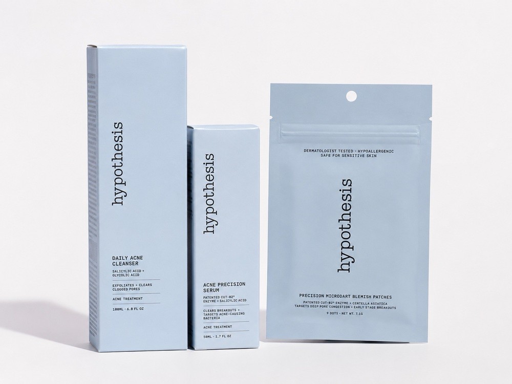 NEW Hypothesis Acne Set | Daily Cleanser, Precision Serum & Microdart Patches