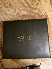 SANTIS SWITZERLAND 24K Deep Tissue Mask Set Luxury Case NEW Gold Facial & Neck